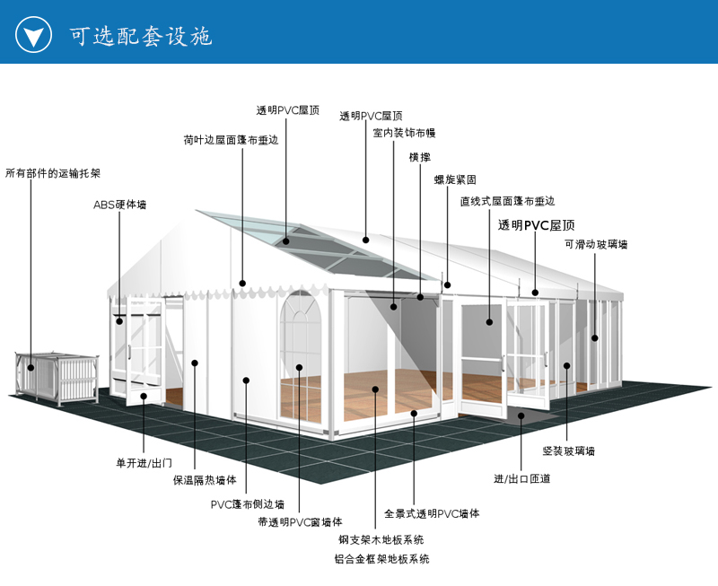 小型多边形篷房，小型篷房，多边形篷房，尖顶篷房，篷房定制