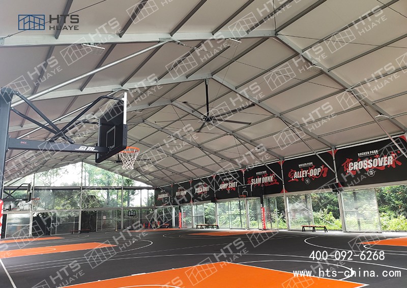 篷房式篮球馆能充分利用自身优势提供良好的解决方案