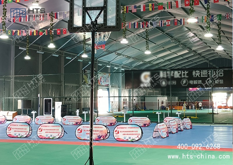 请问您们华烨建筑科技有没有做过羽毛球体育篷房案例！