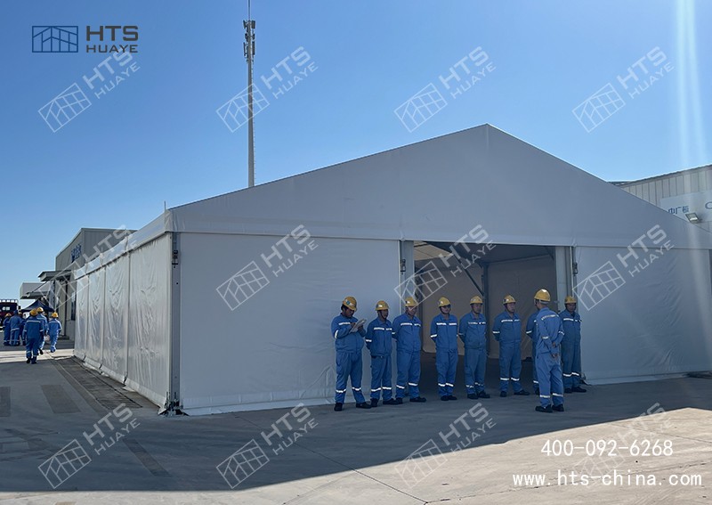 仓库满了不用慌，只要厂区有空地用拼装篷房仓库短期快速搭建使用