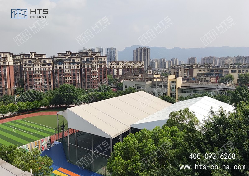 体育训练大棚短期内就可以投入使用，解决时间问题