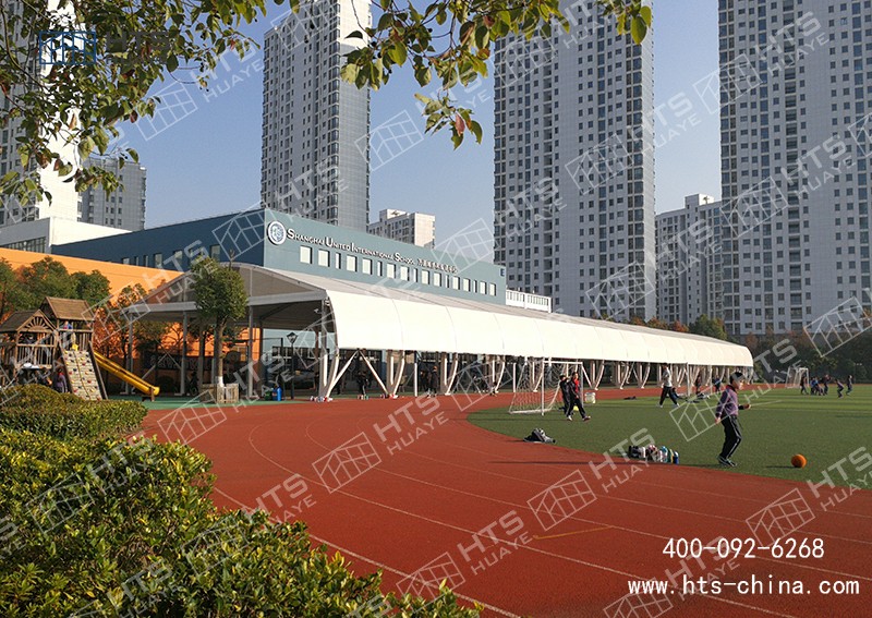 华烨建筑科技很幸运为全国各地设计并提供了多座装配式篷房篮球馆