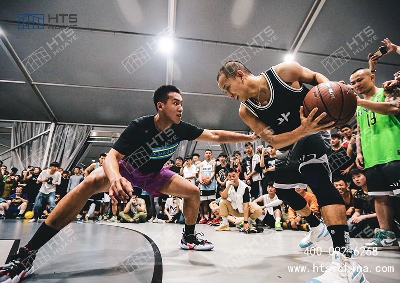 装配式篷房篮球馆正见缝插针地“嵌入”市民生活圈