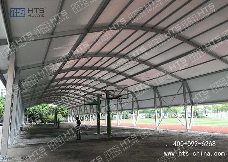 户外篷房篮球馆直接把闲置空地发展成热土，唤醒城市沉睡资产