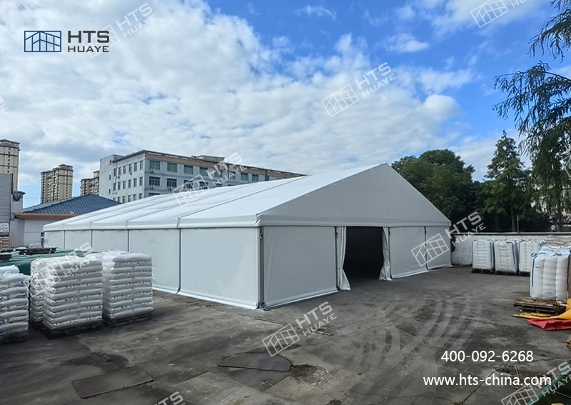 成功为橡胶和塑料制品业交付了一座定制化的仓储篷房空间