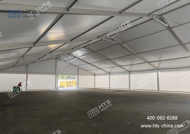 成功为橡胶和塑料制品业交付了一座定制化的仓储篷房空间