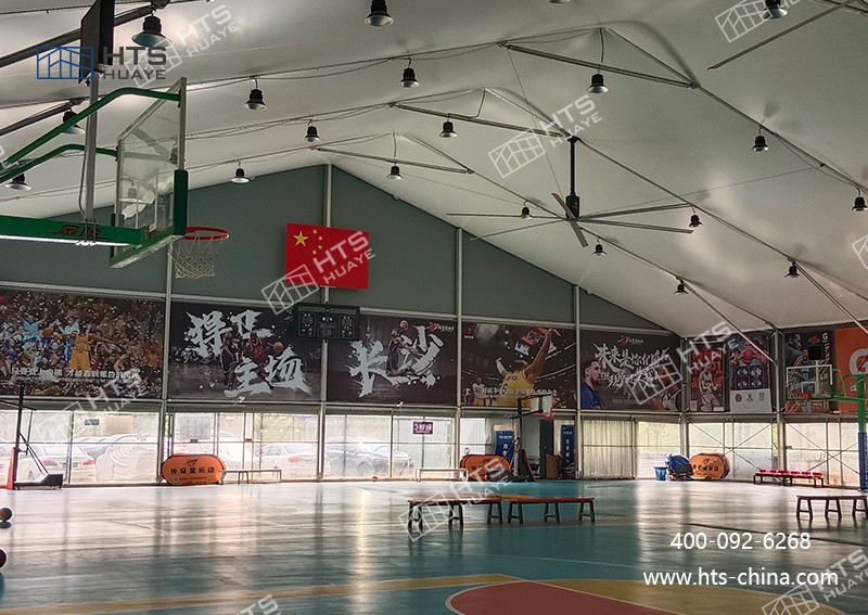 装配式篷房篮球馆实现 “一馆多用”，极大地提升了场地使用效率
