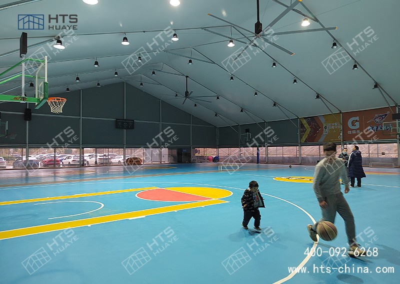 装配式篷房篮球馆实现 “一馆多用”，极大地提升了场地使用效率
