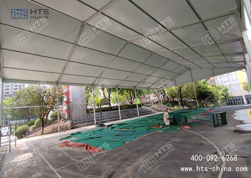 装配式运动篷房从根本上解决了传统建筑施工中的扬尘污染问题