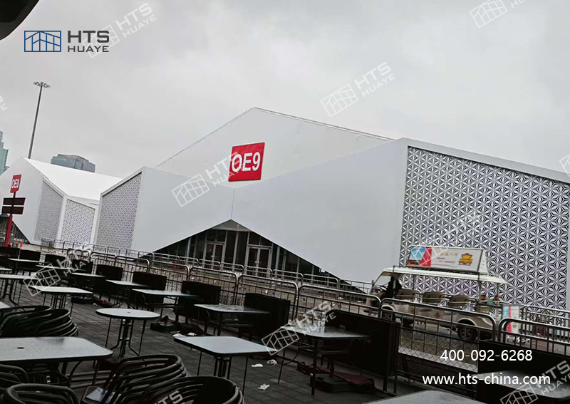 为上海成功交付了 4 座大型展览篷房，助力当地会展活动的顺利开展