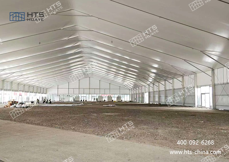 为上海成功交付了 4 座大型展览篷房，助力当地会展活动的顺利开展