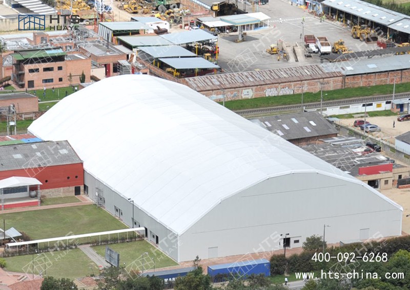 华烨海特斯助力哥伦比亚!4560㎡Polygon 篷房 20 余天高效交付 华烨海特斯助力哥伦比亚!4560㎡Polygon 篷房 20 余天高效交付