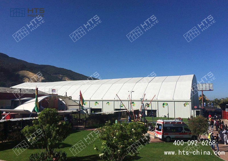 华烨海特斯助力哥伦比亚!4560㎡Polygon 篷房 20 余天高效交付 华烨海特斯助力哥伦比亚!4560㎡Polygon 篷房 20 余天高效交付