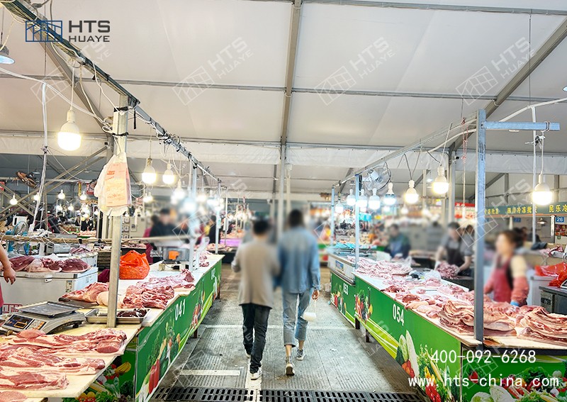 铝合金菜市场篷房成为民生工程与企业运营的优选方案
