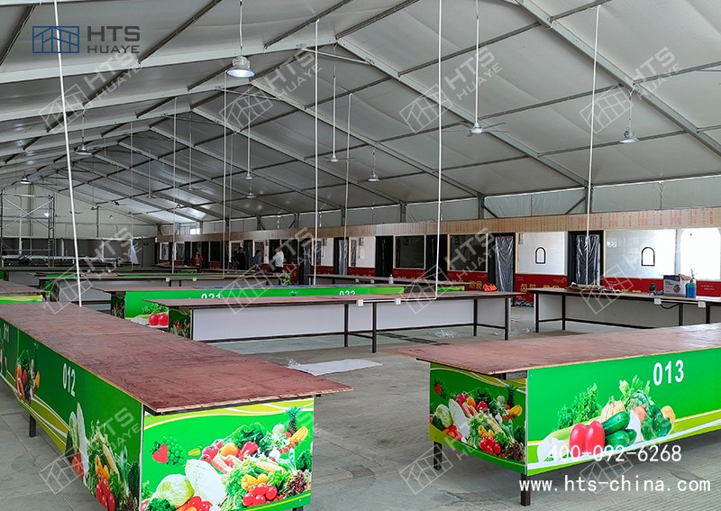 铝合金菜市场篷房成为民生工程与企业运营的优选方案