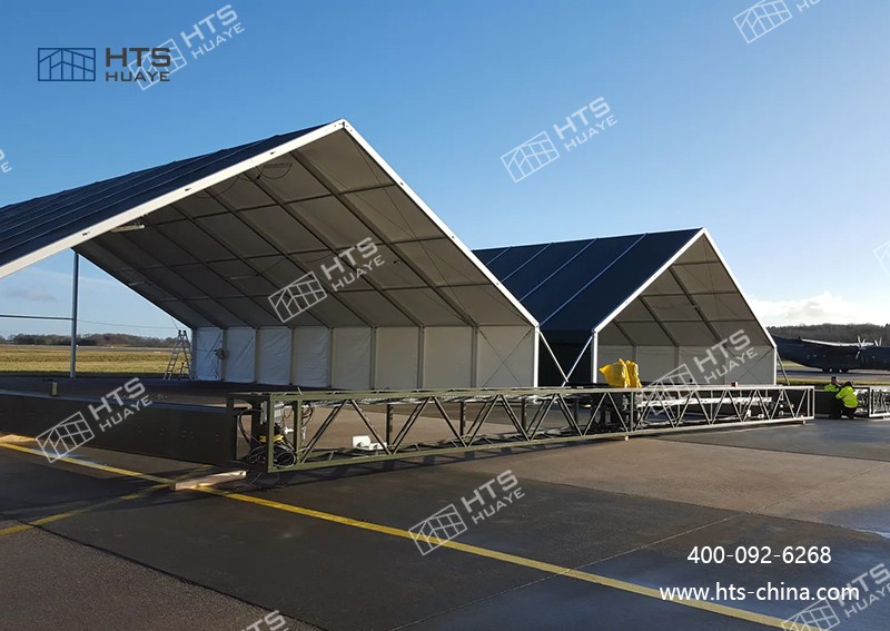 铝合金可拆卸机库篷房为航空运营提供了更具性价比的设施选择 铝合金可拆卸机库篷房为航空运营提供了更具性价比的设施选择