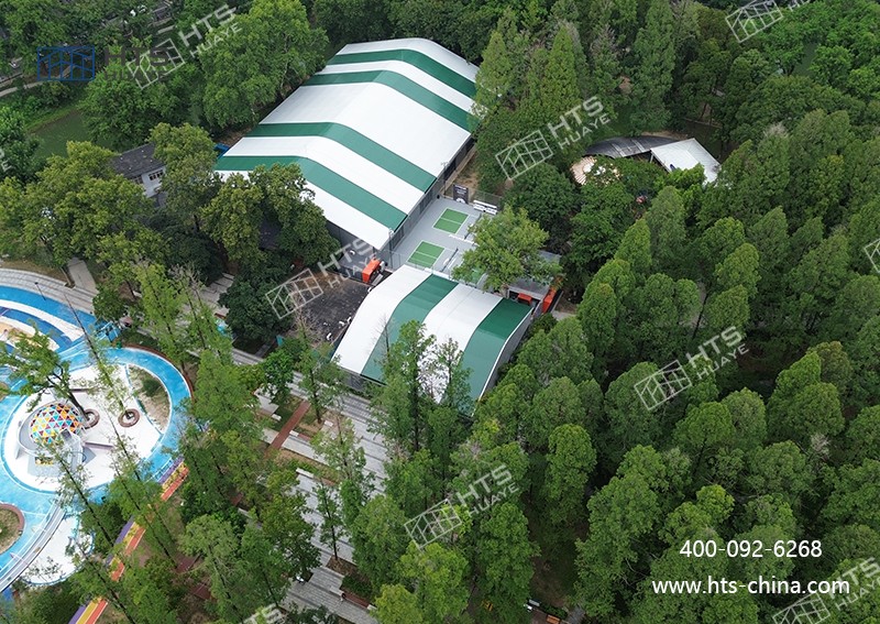 华烨海特斯匹克球馆篷房实现周级交付，施工周期缩短 70%