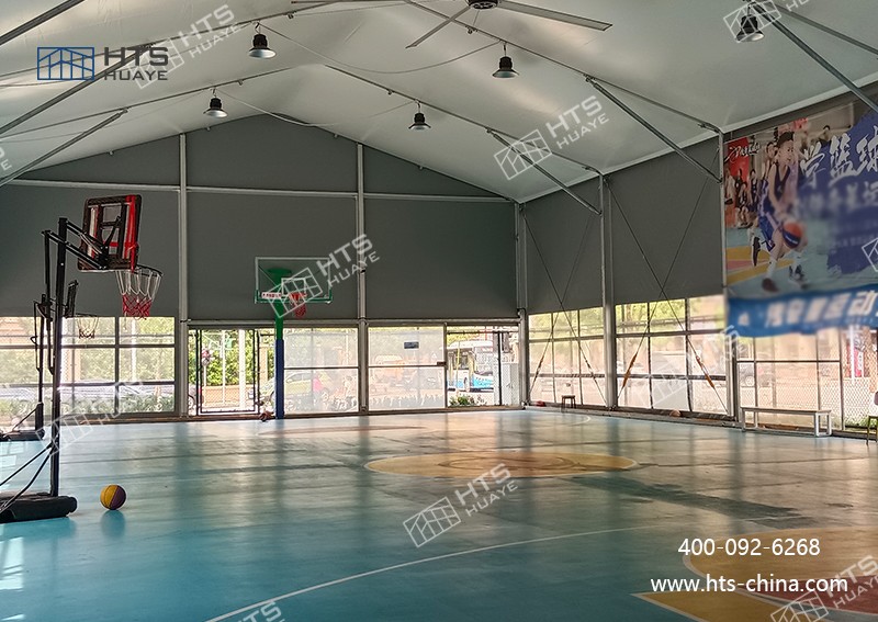 选择华烨建筑科技，一站式定制专属篮球培训大型篮球馆蓬房